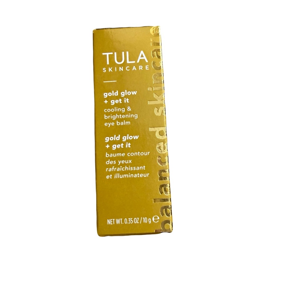 TULA Gold Glow + Get It Cooling & brightening eye balm
